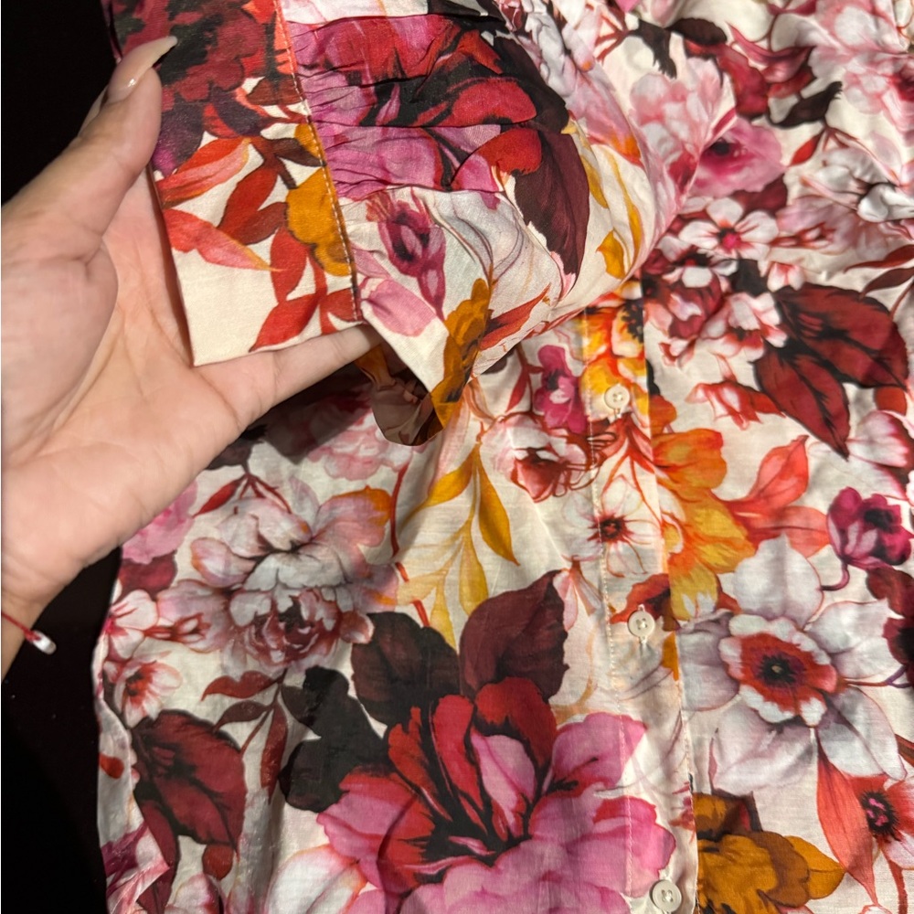 Brand new with tags Express Floral Portofino half Sleeve Shirt - Picture 5 of 5